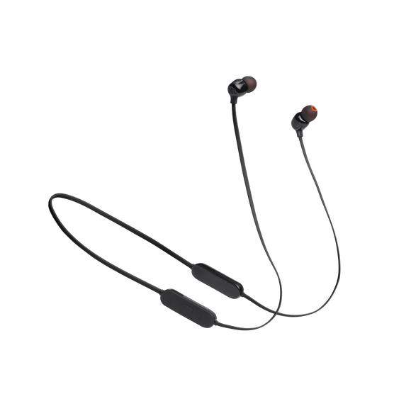 JBL Tune 125BT - Black - Wireless in-ear headphones - Hero